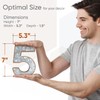 CraftyCrocodile 7" Galvanized Metal Numbers for Wall Decor - 3D