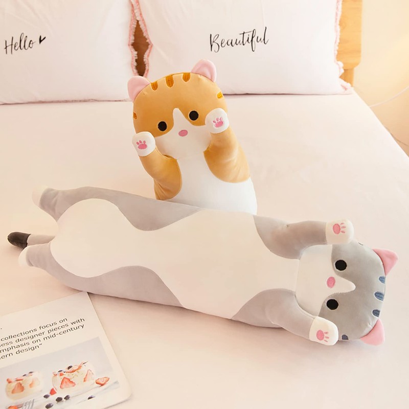 Cute Stuff 27.5'' Long Cat Plush Soft Cat Stuffed Animals
