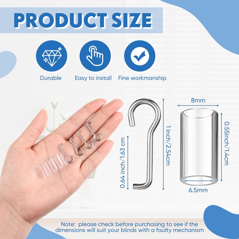 Ninehaoou 4 Set Wand Wire and Sleeve Collar for Horizontal