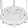 ATOLOMOTOR 5-Tier Rotating Fruit Vegetable Rack with Wheels, Kitchen Carts