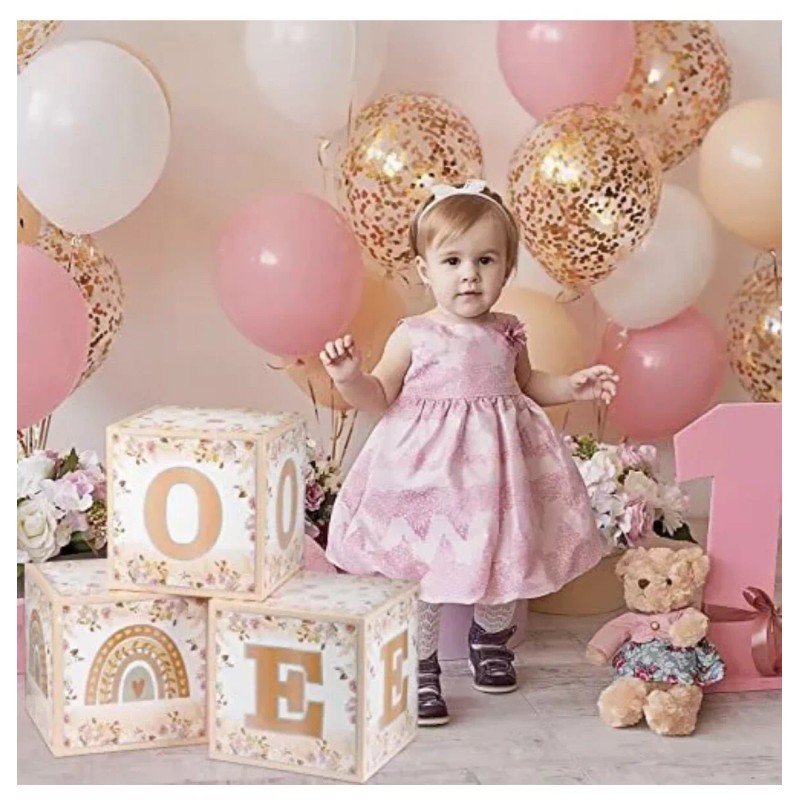 Does Not Apply 3Pcs Large Boho Rainbow One Year Girl