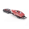 siku 2543, Car with Motorboat, 1:55, Metal/Plastic, Black/Red, Floating toy