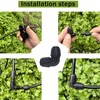 iBamso Drip Irrigation Barbed Connectors, Upgraded Drip Irrigation 90° Elbow