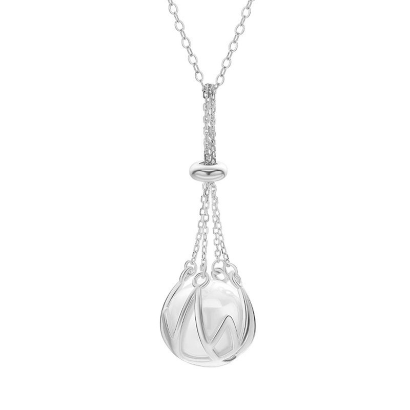 NUEAYMS Pearls Stone Holder for DIY Necklace Adjustable Empty Pendant