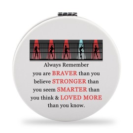 SEIRAA Chicago Musical Pocket Mirror Chicago Musical Themed Gifts Chicago Musical Merchandise Chicago Musical Makeup Mirror (Red Blue)