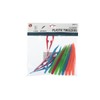 SE 4" Assorted Color Plastic Tweezers (12 Count) - 364PT12