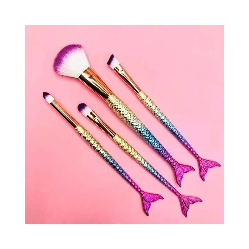 KH Brochas Sirena Maquillaje 12 Sets De 4pz Mayoreo Regalo