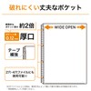 Lihit Lab G49270 Wide Opening for Easy Access Clear Pockets,
