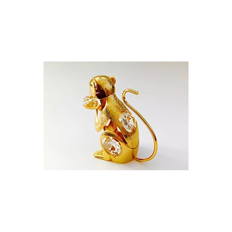 KG & C Year of Monkey FIGURINE - ORNAMENT 24KT