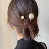 Marosam Hair Claw Hair Clip, Pearl, Hair Ornament, Hairpin, Simple,