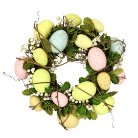 Rattan Egg Wreath with Eggs and Dried Flowers Decoration Easter Spring Wreath Egg Wreath Easter Wreath Spring Wreath Door Wreath Wall Wreath Table Wreath Table Decoration Decorations Hanging Welcome