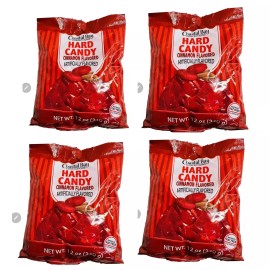Coastal Bay 4 PACKS Hard Candy Individually Wrapped Cinnamon Flavored | Coastal Bay 12oz