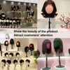 kelukeya Velvet Wig Head Stand for Hat and Wig Display,
