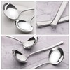 Knifefish 4 Pcs Soup Ladle Spoons, Stainless Steel Sauce Ladle,