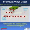 Reflective Concepts Durango Lift Gate Emblem Overlay Decal Sticker -