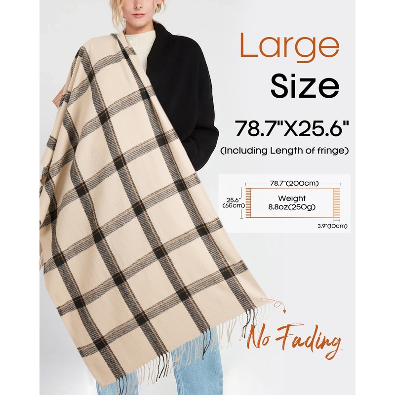 FURTALK Pashmina Scarf Women Shawls Wrap Ladies