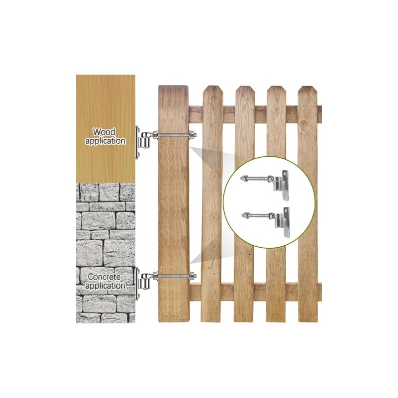 Stainless Steel J Bolt Gate Hinge with Dia M12 for