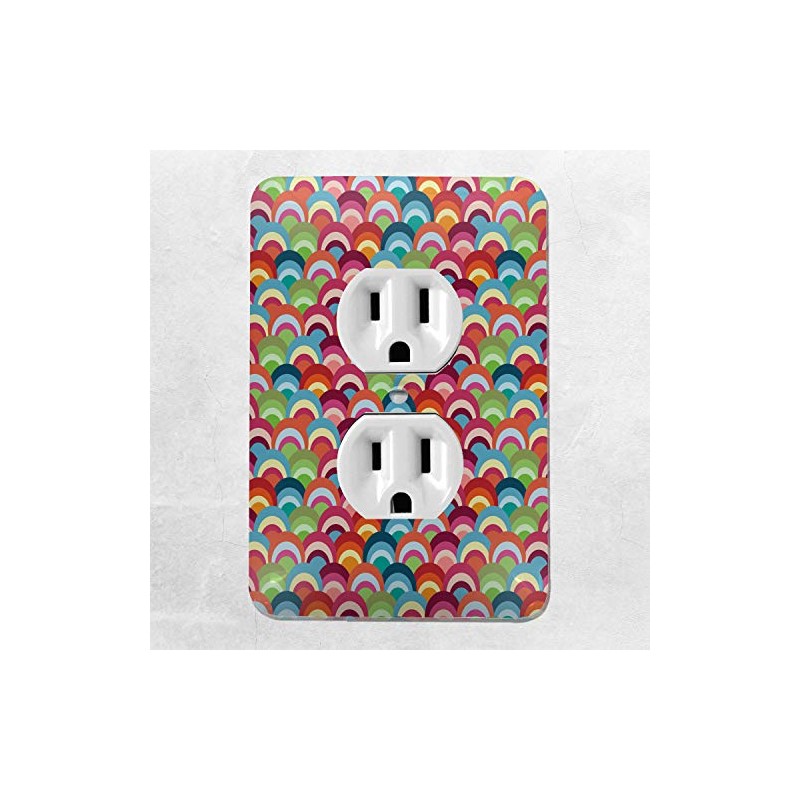 Retro Fishscales Electric Outlet Plate