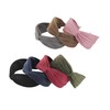 axy Wide Headband with Refined Knot Made of Lightweight Flannel