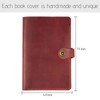 ROTERDON System Notebook A6 Leather 2026 6 Holes, Refill Included,