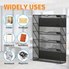 Mogbhw 6-Tier Magnetic File Holder, No Drilling Magnetic File Organizer