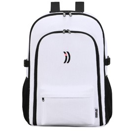 Graded Martial Arts Backpack. Your Brazilian Jiu Jitsu gear bag that represents your achievments. (Purple Belt, White)