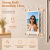 6 Pack Scalloped Acrylic Magnetic Photo Frames, 2.56 x 3.74