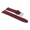 Bandini Womens Italian Leather Watch Strap - Burgundy - Glossy