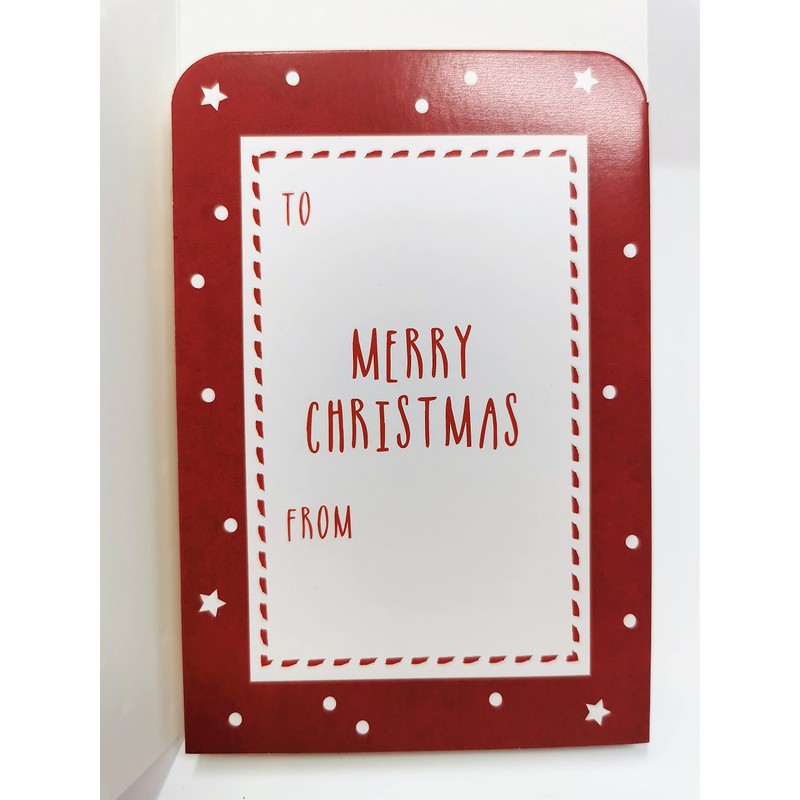 4 3D Luxury Christmas Money Wallets & Envelopes - Red