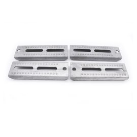 4 x 8 Galvanized Swivel Bunk Bracket Kit Compatible for 3 x 3 Boat Trailer Crossmember