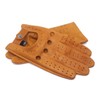Harssidanzar GM026D Men's Car Gloves Leather Gloves Unlined, Tan