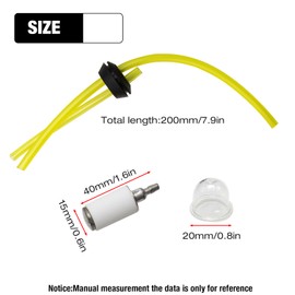 Aynaxcol Fuel Line Two Hole Grommet Assembly 3004105 for Earthquake Auger MC43 E43 Replace# 30047 300494 (Pack of 2) (A)