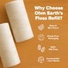 OhmFloss - Hilo dental biodegradable con soporte rellenable de bambú