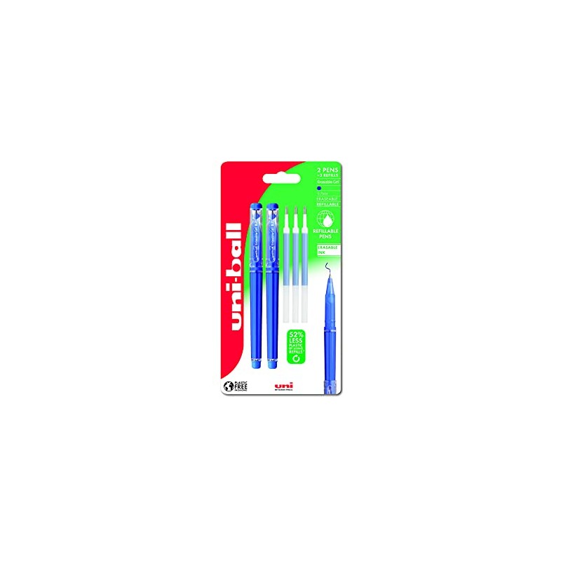 uni-ball UF-222-07 Erasable Rollerball Gel Pens. Premium 0.7mm Ballpoint Tip