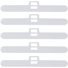 lasenersm 20 Pieces Blind Slat Top Hangers 89mm Vertical Blind Top Hangers Double Hole Plastic Slat Top Holders Vertical Blind Accessories, White