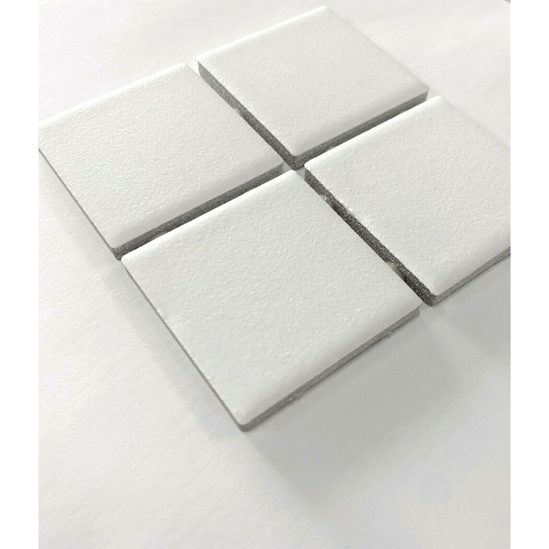 2" x 2" Essential White Matte Finish Ceramic Mosaic Tile