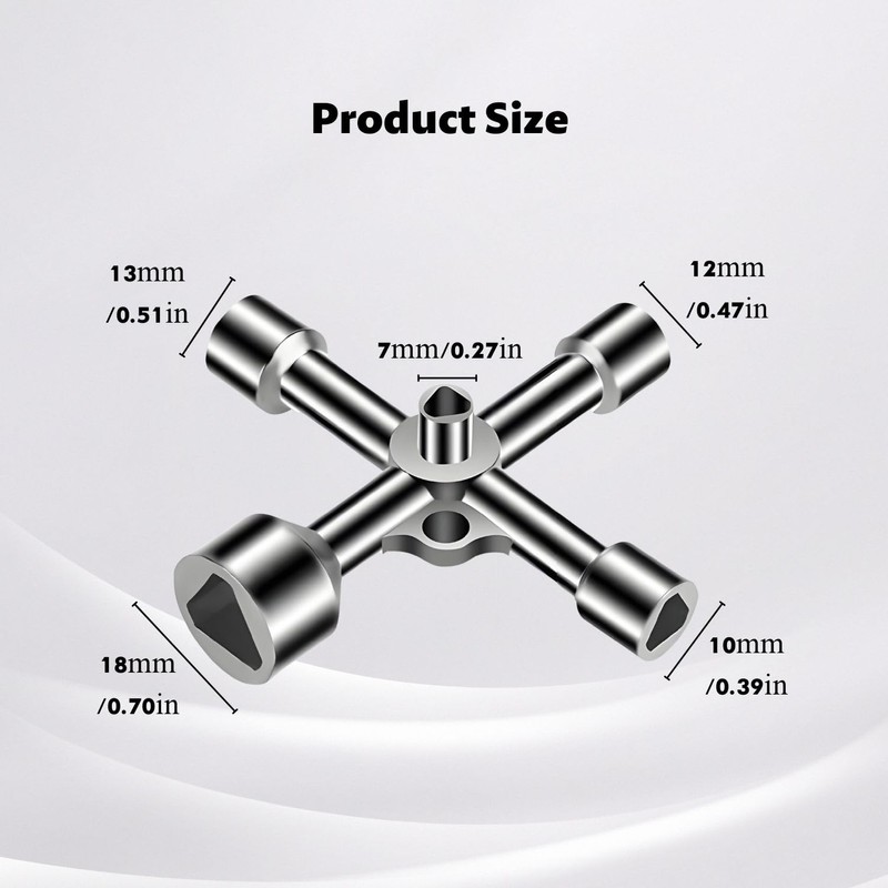 Lyivisk Triangular Key Wheelie Bin 5 Sizes 7/10/12/13/18 mm Universal