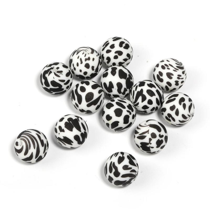 【B170】 Beads for DIY Projects: 15mm Round, Mixed Color, 30Qty
