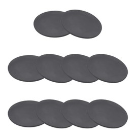 PATIKIL Rubber Solid Discs Washers, 10 Pcs 40mm OD x 1mm Thick Rubber Round Gasket Pad Bushings Spacer Washer for DIY Gasket Craft, Black