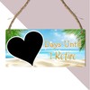 Days Until I Retire Countdown Plaque - Decorative Hanging Sign