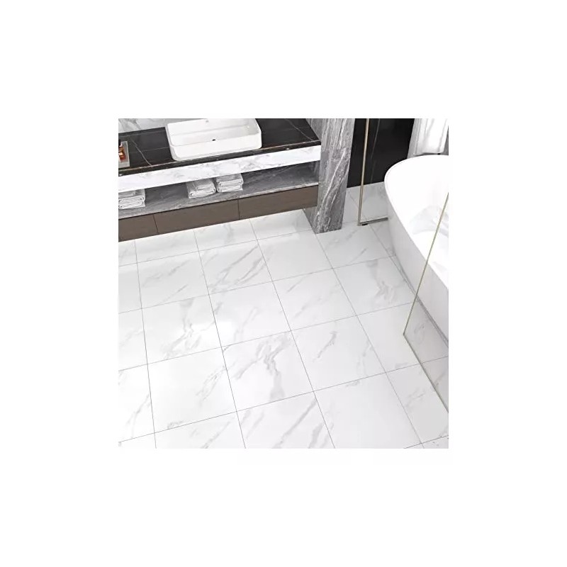 FUNKYMI Azulejo De Mármol De Vinilo Autoadhesivas Para Suelo 30x30cm