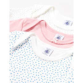 Petit Bateau Baby Boys' Short-Sleeved Bodysuit with Stripes (Pack of 5), Variant 1