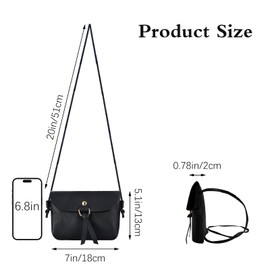 Energather Women's Crossbody Bags, Cute Small Phone Bags Shoulder Bag, Simple Handbag for Women, Fashion PU Leather Passport Holder Travel Wallet with Adjustable Strap (Pink)