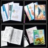 QSLKI 10 Pieces A4 Report Covers with Sliding Bar Clear