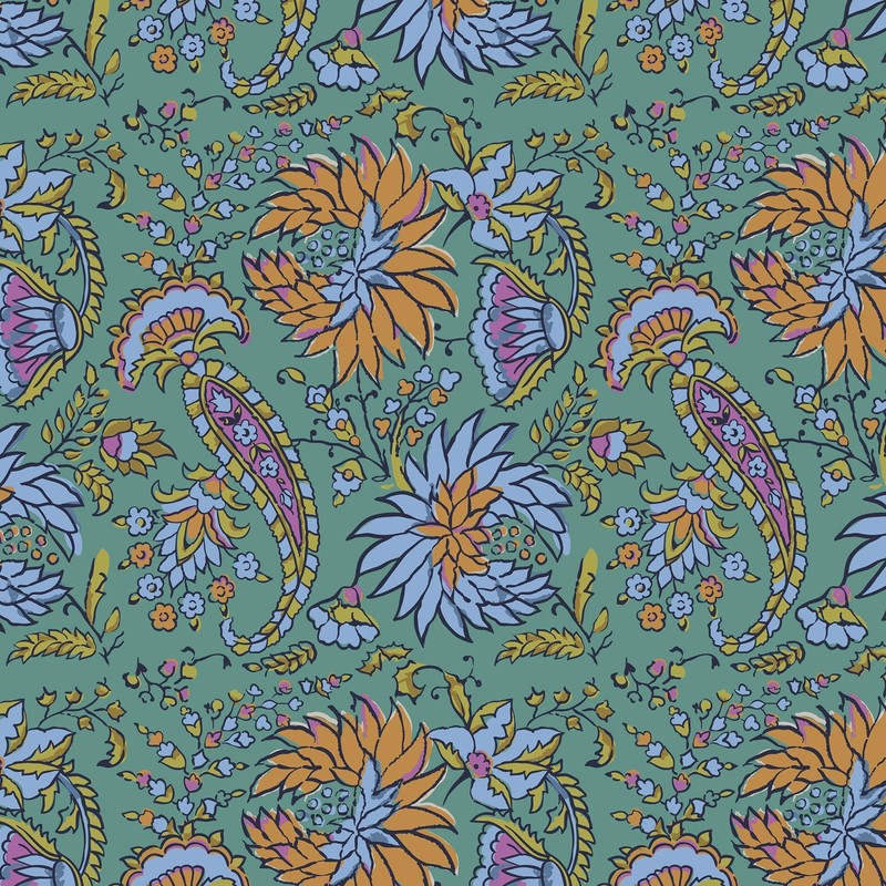 Vera Bradley Premium Cotton Large Miramar Weekender, Gemstone Paisley