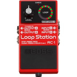 Boss RC-1 Loop Station Bundle with Instrument Cable, Patch Cable, and Picks