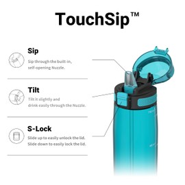 Super Sparrow Drinking Bottle 750 ml - Tritan Water Bottle - BPA-Free - Ideal Sports Bottle - Straw Drinking Bottle for Sports, Outdoor and Camping - Lightweight, Sustainable