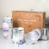 GORGE MOMENT Flameless Candles LED Flicker with Remote DIM Blue