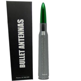 VMS Racing Gunmetal and Green Bullet Antenna For Ford Bronco Fits All Years