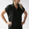 Seaside Tones Sleeveless Maxi Dress - Black